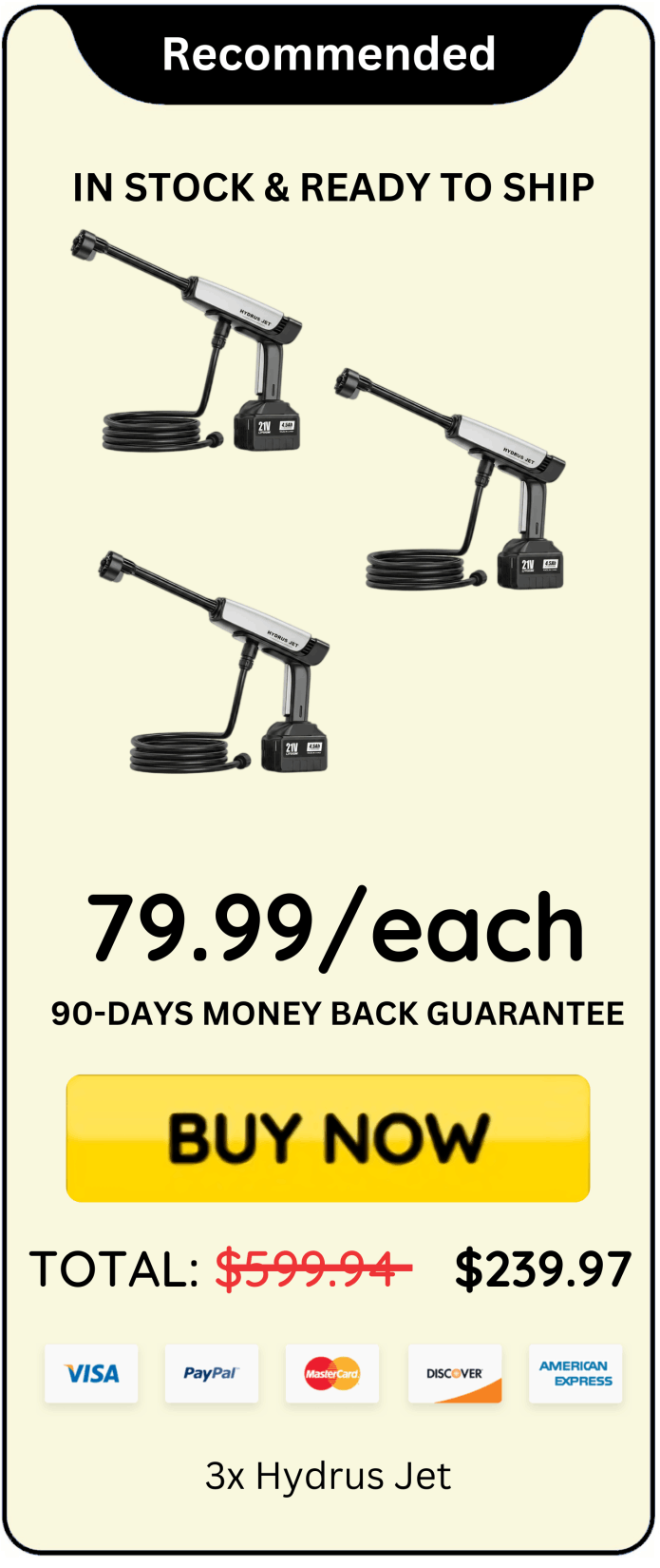 Hydrus Jet offer price
